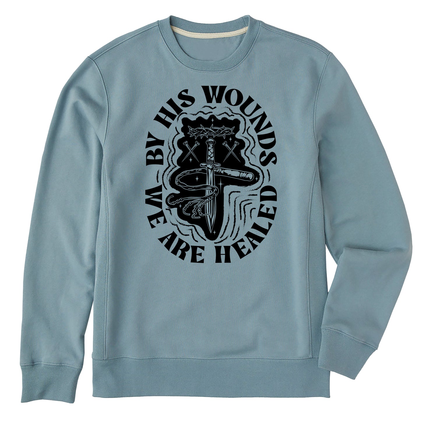 By His Wounds We Are Healed T-Shirt Design | Isaiah 53:5 | Christian Digital Download