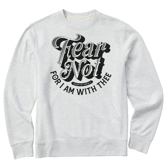 Fear Not For I am With Thee | Isaiah 41:10 | Christian Digital T-Shirt Design