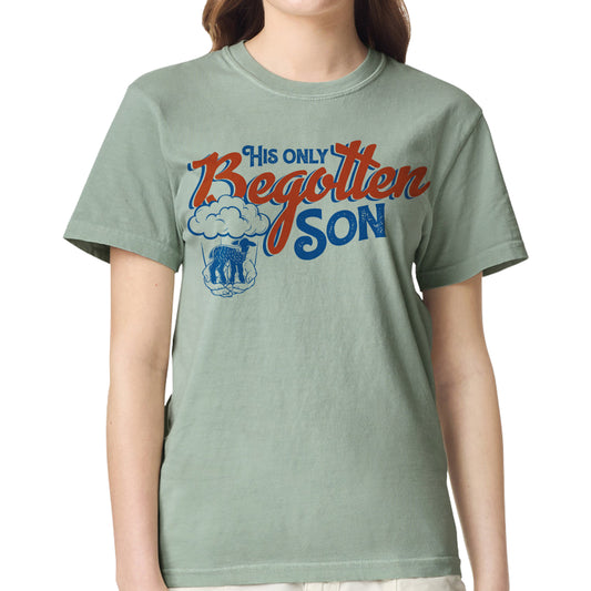 His Only Begotten Son | Christian Design Print | Bible Verse Faith Downloadable Art Print